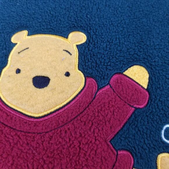 Disney Winnie the Pooh Sweatshirt Womens Medium Green Fleece Crewneck Skating - Picture 5 of 13